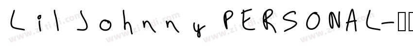 Lil Johnny PERSONAL字体转换